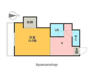 サンパーク【205号室】の間取り
