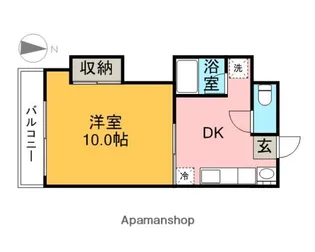 サンパーク【101号室】の間取り