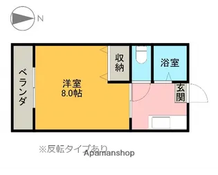 ハイム平松【202号室】の間取り