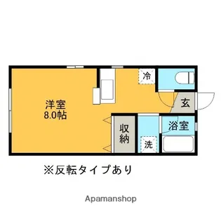 ハイツTAKAO【101号室】の間取り