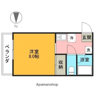 グランビューオーク【406号室】の間取り