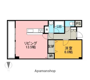 サニープレイス銀杏【101号室】の間取り
