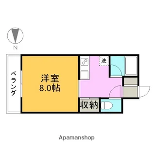 パドマハイム【301号室】の間取り