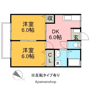 コーポ玉田【103号室】の間取り