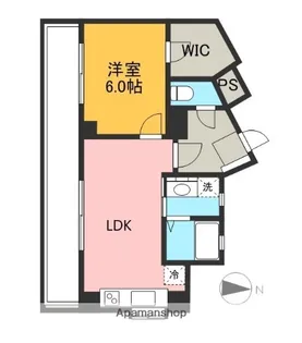 ビュー雷神【303号室】の間取り