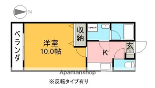 エイトハイツE【2階】の間取り