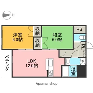 OMレジデンス八幡山公園【802号室】の間取り