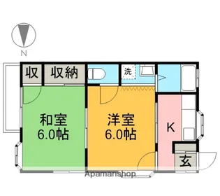 リッチハイツ【2階】の間取り