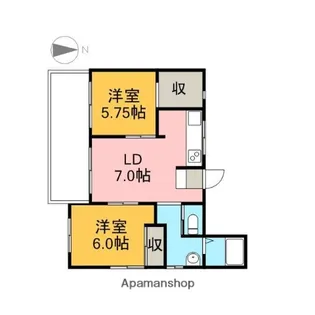 メゾン峰【101号室】の間取り