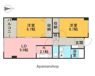 ARK’S【503号室】の間取り
