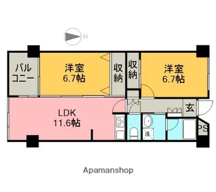 ARK’S【303号室】の間取り