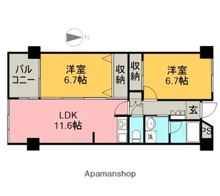 ARK’S【302号室】の間取り