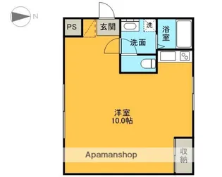 A−1スクエア【W23号室】の間取り