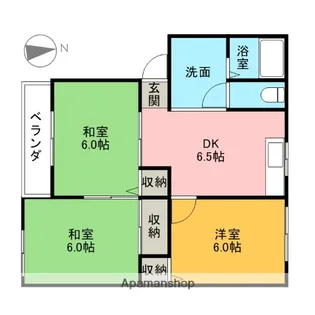 ホリディハイツ【101号室】の間取り