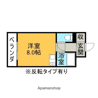 ヴィラ・フローレンス【208号室】の間取り