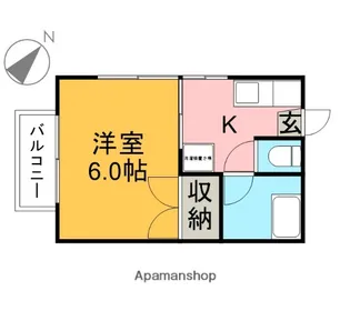 大幸ハイツ【201号室】の間取り