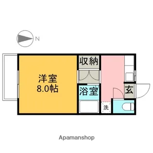 コーポホワイトランド【E号室】の間取り