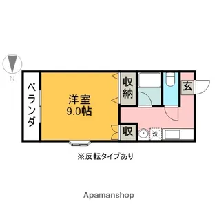 レインボーハイツA【201号室】の間取り