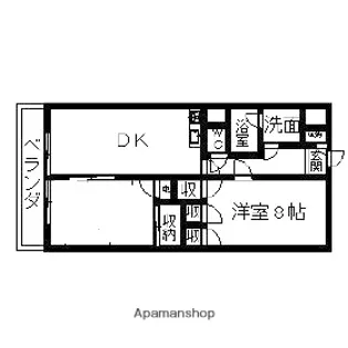 細谷コーポ【304号室】の間取り