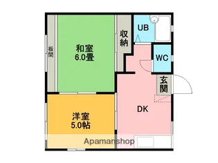 Dハイツ【1階】の間取り