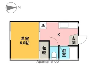 メゾンド松栄【105号室】の間取り