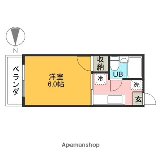 ハイツモンターニュ【205号室】の間取り