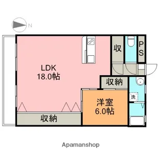 えだのマンション【402号室】の間取り