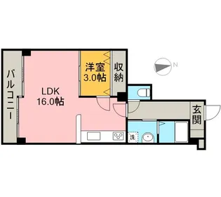 グランドハイツ泉が丘【623号室】の間取り