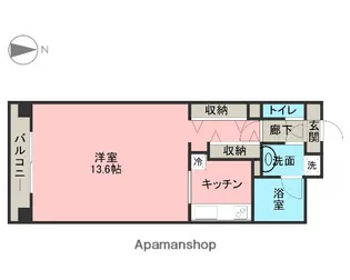 リベール宇都宮Ⅱ【502号室】の間取り