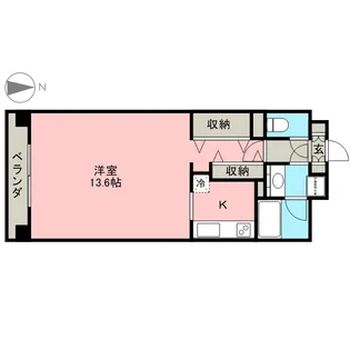 リベール宇都宮Ⅱ【702号室】の間取り