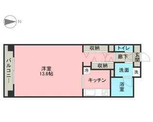 リベール宇都宮Ⅱ【1202号室】の間取り