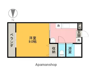 アイビス山崎【205号室】の間取り