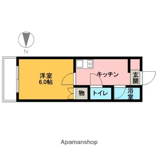 ドミール中村【507号室】の間取り