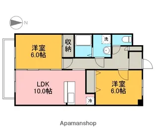 シティパルスギモトⅢ【303号室】の間取り