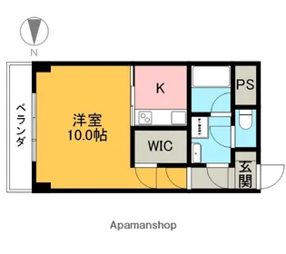 パークハイアット【201号室】の間取り