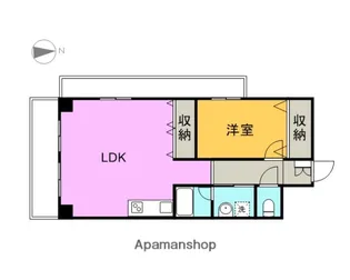 パークハイアット【209号室】の間取り