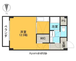 パークハイアット【102号室】の間取り