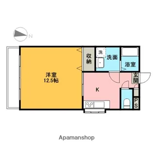 ウィングヴィラ枝野B棟【2階】の間取り