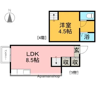 K−FLATS【B号室】の間取り
