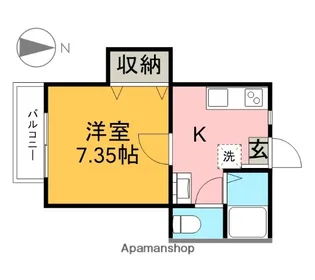 ハイツNT【202号室】の間取り