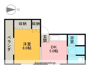 ドリームハイツA棟【201号室】の間取り