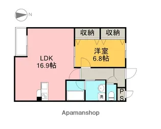 レジデンスALTAⅡ【103号室】の間取り