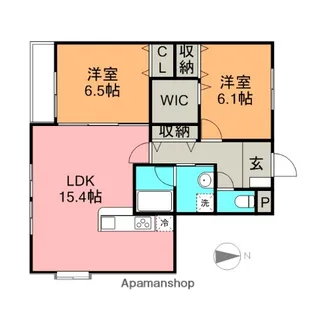 レジデンスALTAⅡ【1階】の間取り