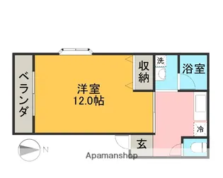 ツインシャトーB【103号室】の間取り