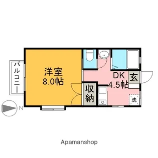 グリーンウッドⅡ【201号室】の間取り