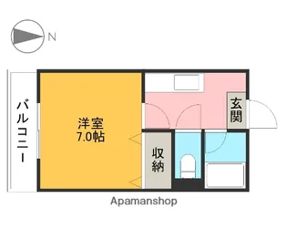 ナオイハイツ【103号室】の間取り