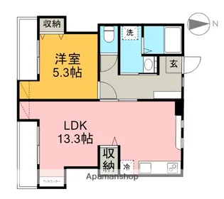 エルハイツ卯の里【2階】の間取り