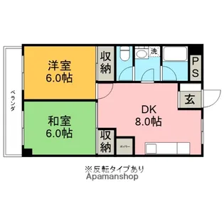パークタウン高根沢【207号室】の間取り