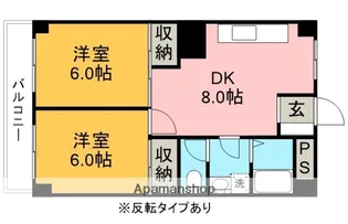 パークタウン高根沢【505号室】の間取り