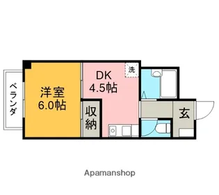 パークタウン高根沢【503号室】の間取り